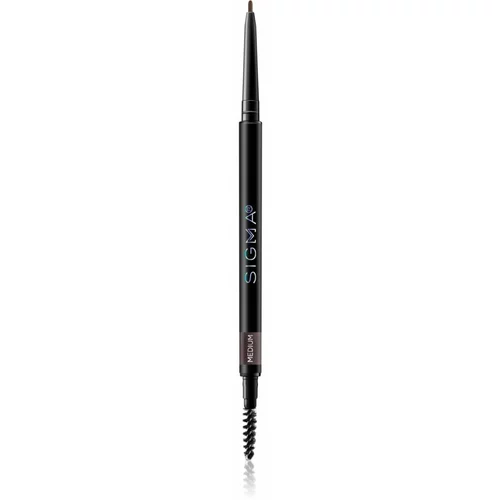 Sigma Beauty Fill + Blend Brow Pencil samodejni svinčnik za obrvi s krtačko odtenek Medium 0.06 g