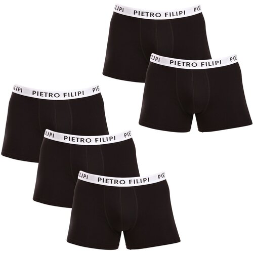 Pietro Filipi 5PACK Men's Boxer Shorts Black Cene