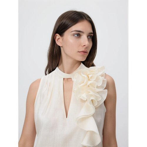 Reserved Bluza s ukrasnom aplikacijom - krem Cene
