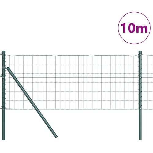 Euro Ograđivanje Ukop 10 x 0,8 m Čelik premazan PVC-om Zelena Slike