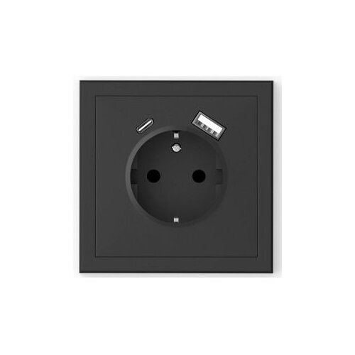 Utičnica &scaron;uko s USB A+C crna 16A 250V 043-619 Commel Cijene