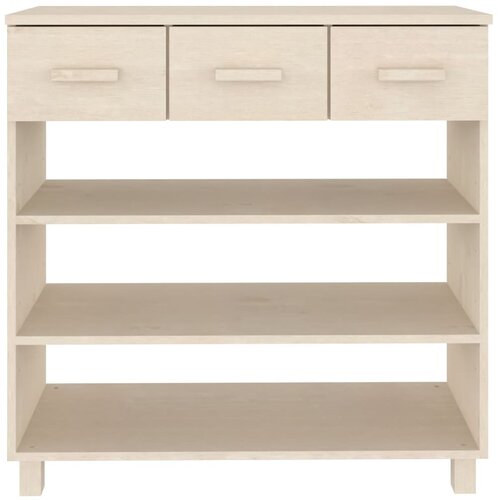  Konzolni stol HAMAR boja meda 90x35x90 cm od masivne borovine Slike