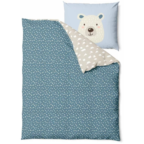 Bonami Selection Dječja pamučna posteljina Bear, 90 x 130 cm
