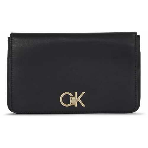 Calvin Klein Ročna torba Re-Lock Double Gusett Xbody K60K611531 Ck Black BAX