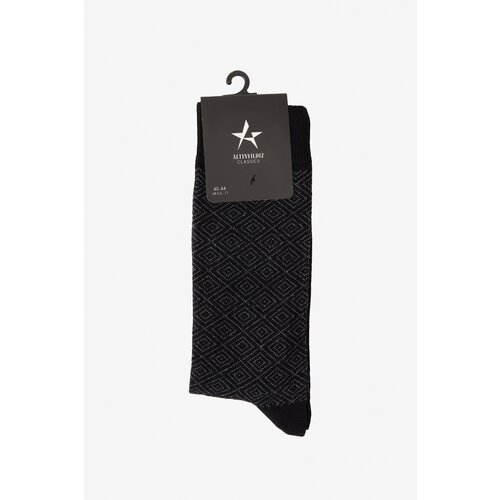 ALTINYILDIZ CLASSICS men's black-grey patterned bamboo cleat socks Cene