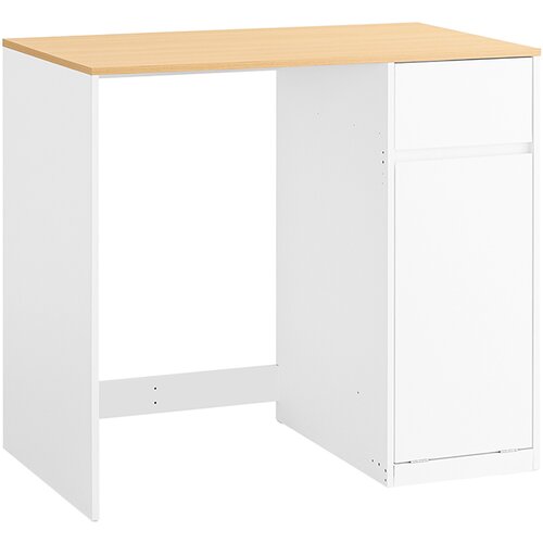 SoBuy omara za pralni stroj s ko&amp;scaron;o in predalom, bela, (5000018655) Slike