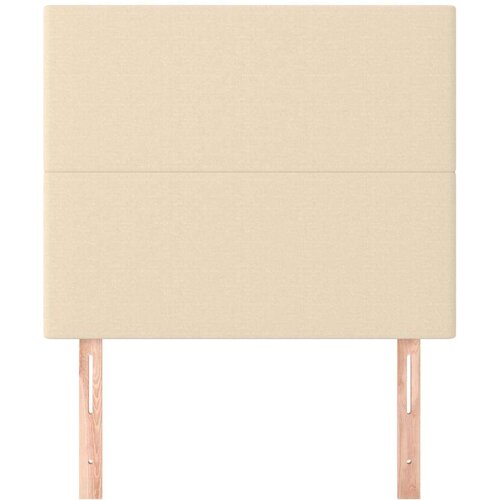  Uzglavlja 2 kom krem 80x5x78/88 cm od tkanine Slike