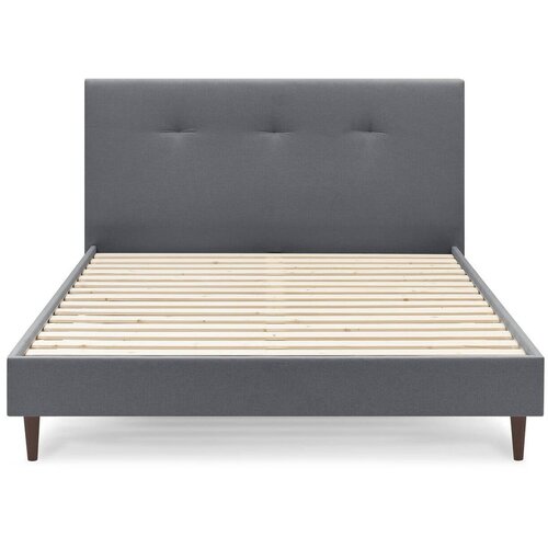 Bobochic Paris Tamno sivi tapecirani bračni krevet s podnicom 180x200 cm Tory - Cijene