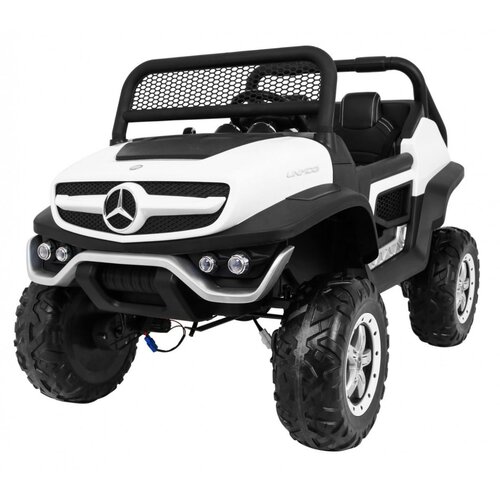  Licencirani auto na akumultor Mercedes BENZ UNIMOG - bijeli Cene