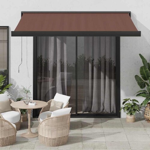 vidaXL avtomatsko zložljiva tenda rjava 300x250 cm Cene