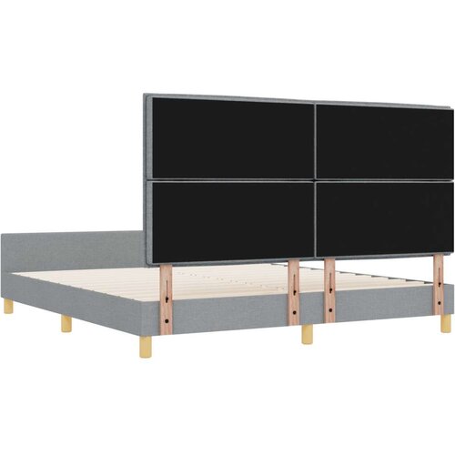  Krevetna Konstrukcija Svjetlosiva 180x200 cm Tkanina Slike
