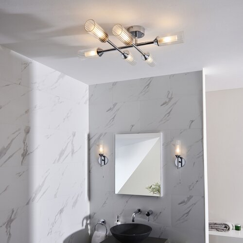  Endon 95045 - Nadgradni luster za kupatilo NATORI 6xG9/3W/230V IP44 sjajni hrom Slike