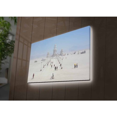 Wallity Slika sa LED osvetljenjem 4570DACTBURN-008, 45x70 cm Cene