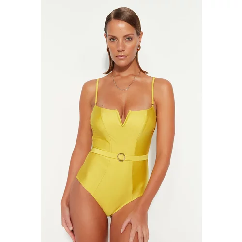 Trendyol Swimsuit - Yellow - Plain