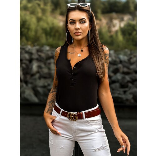 Fashion Hunters Basic black ribbed crop top MAYFLIES Slike