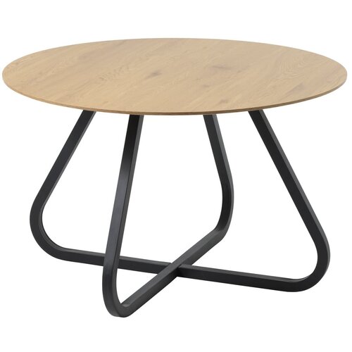 Unique Furniture Okrugao blagovaonski stol s pločom stola u dekoru hrasta u prirodnoj boji &amp;oslash; 120 cm Cesura &amp;ndash; Slike