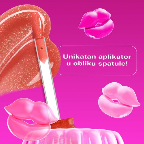 NYX Professional Makeup Jelly Job svjetlucavo sjajilo za usne s plumping efektom nijansa Jelly Squeeze 7.5 ml Slike