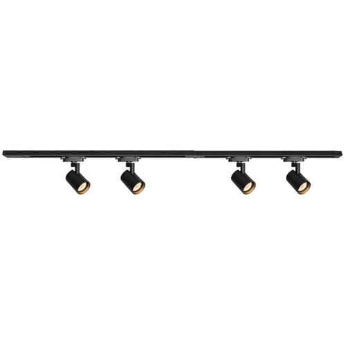 SPOT svetiljka za &scaron;inski sistem VOLF 4xGU10/10W/230V crna Cene