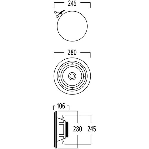 ARTSOUND HPRO820 hi-fi vgradni zvočnik - - audio-kondric Slike
