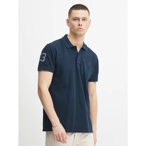 Blend Polo majica 20715181 Mornarsko modra Regular Fit