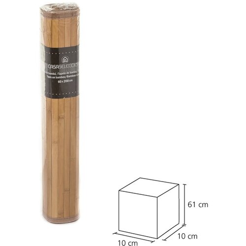 Casa Selecci&amp;oacute;n Gorčično rumen/rjav bambusov tekač 60x200 cm &amp;ndash; Slike