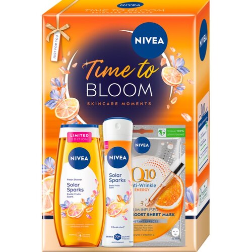 Nivea Time to Bloom darilni set za telo in obraz Slike
