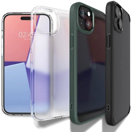 Spigen OVITEK ZA IPHONE 15 PLUS PROZOREN Z OKRABITVO CHRYSTAL HYBRID, (5000311040) Slike
