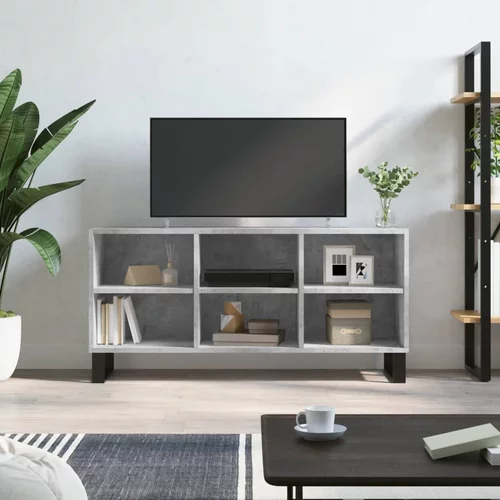 TV ormarić siva boja betona 103,5x30x50 cm konstruirano drvo