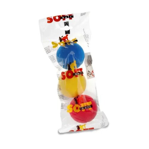  3-delni komplet barvnih gobastih žog 7 cm Slike