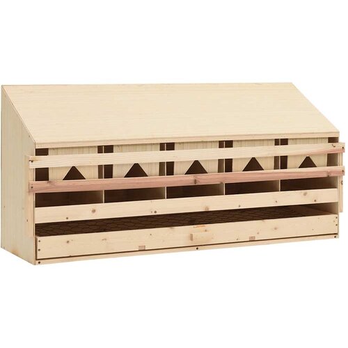  Gnijezdo za nesilice s 5 odjeljaka 117x33x54cm masivna borovina Cijene