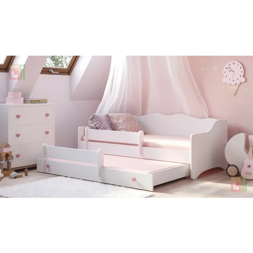 ADRK Furniture Otroška postelja z dodatnim ležiščem Emka II - 80x160 cm
