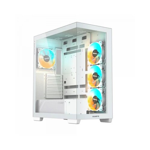 Gigabyte C500 panoramic stealth ice, rgb fusion with argb connector hub, with usb 3.0 x2 and usb 3.2 Gen2 type-c x1 on i/o panel Cene
