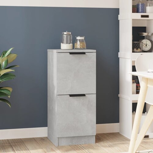  Komoda siva boja betona 30 x 30 x 70 cm od konstruiranog drva Cijene