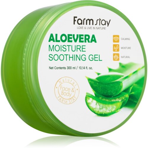 Farmstay Aloe pomirjajoči vlažilni gel za obraz, telo in lase 300 ml Slike