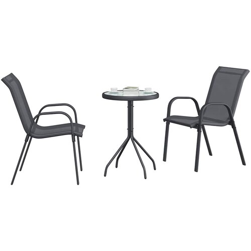Bistro set za vrt 3 pcs Čelik Slike