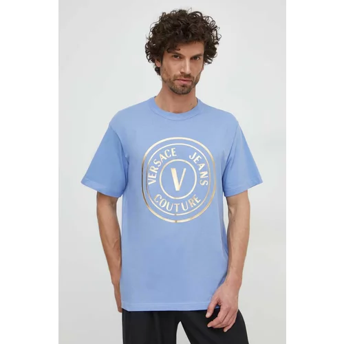Versace Jeans Couture Pamučna majica za muškarce, s tiskom