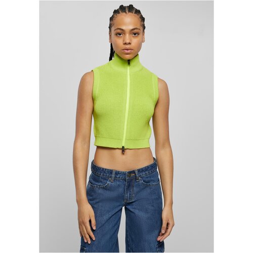Urban Classics Women's short knitted vest frozen yellow Cijene
