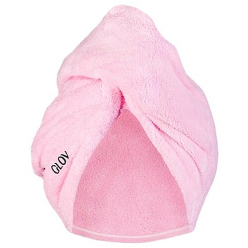 Glov mekani turban za kosu fluffy pink Slike