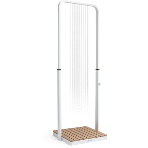 Blumfeldt Sumatra Falls SQ, vrtni tu&amp;scaron;, WPC aluminij, 70 x 70 cm, kvadrat Slike