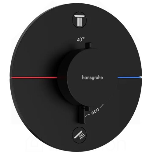 Hansgrohe ShowerSelect Comfort E mešač termostatski za skrivenu ugradnju 2 funkcije mat crni 15554670 Cene