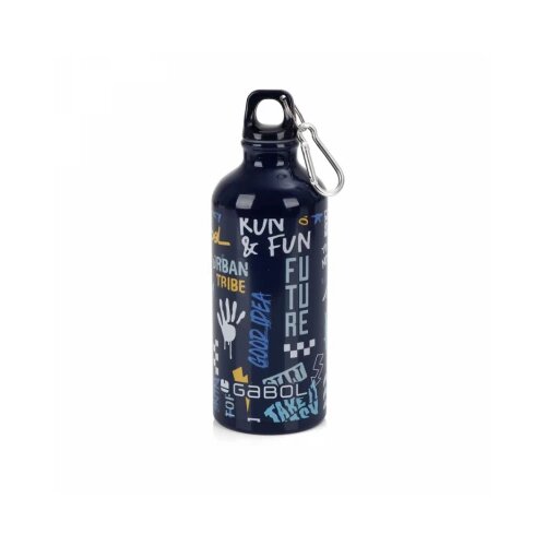 Aluminijumska boca za vodu 7x21 cm 600ml-0,12 kg Skull Gabol tamno plava Slike