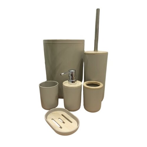Dekordom set za kupatilo bamboo 1/6 - beige - n-11 ( 024308 ) Slike