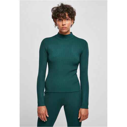 UC Curvy Ladies Rib Knit Turtelneck Sweater jasper Slike