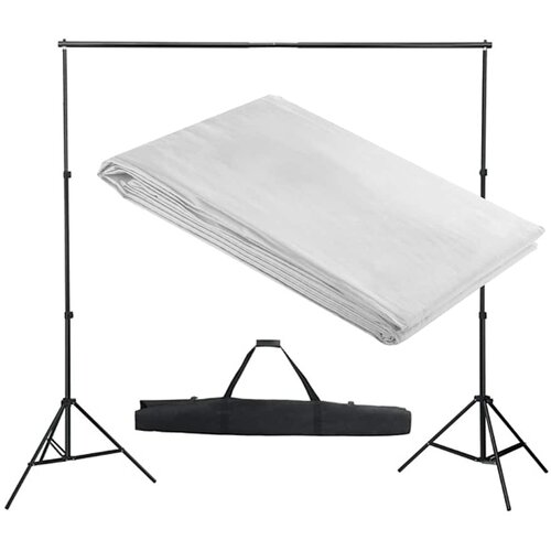  Pozadinski sustav s potporom 300 x 300 cm bijeli Cijene