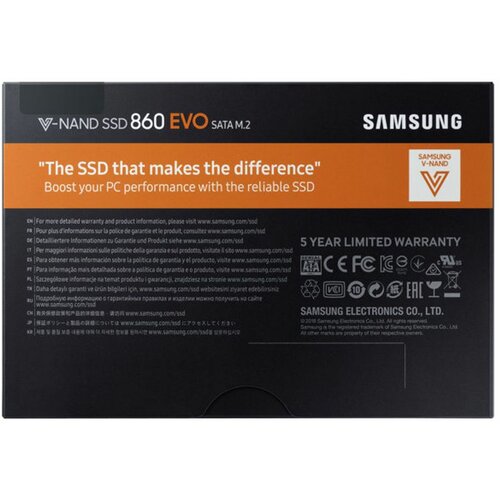 Samsung MZ-N6E500BW 500GB 860 EVO 550/520MB/s M.2 ssd hard disk Cene