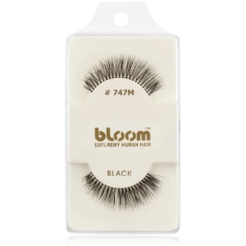 Bloom Natural lepilne trepalnice iz naravnih las No. 747M (Black) 1 cm Cene