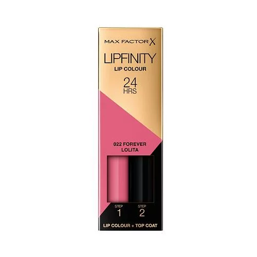 Max Factor Lipfinity 24HRS dolgoobstojna šminka z balzamom za nego ustnic 4,2 g odtenek 022 Forever Lolita za ženske