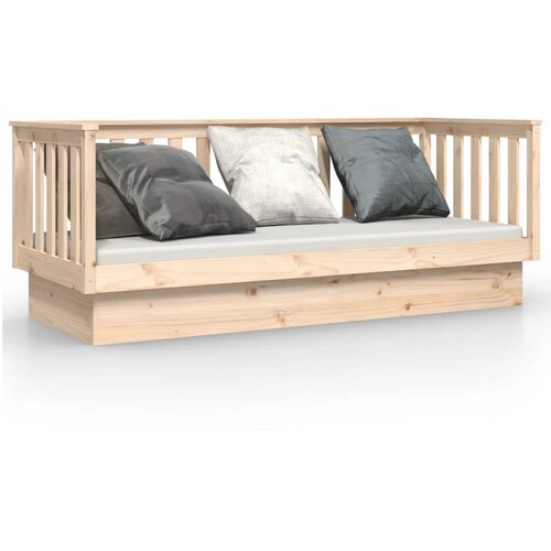 VidaXL Dnevna postelja 75x190 cm trdna borovina, (20724839) Slike