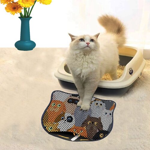 WALLXPERT Kdkafa0008 multicolor cat litter mat Cene