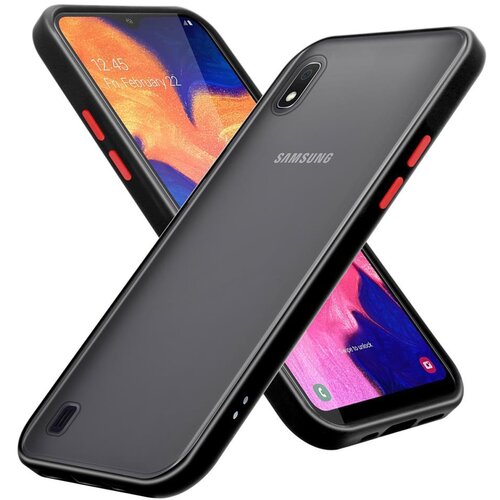 Cadorabo Ohi&scaron;je, združljiv s Samsungom v zamrznjenih črnih - rdečih tipkah - hibridni za&scaron;čitni pokrov s silikonom TPU v notranjosti in mat plastičnim hrbtom, (20564332) Cene